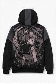 HOODIE SAILOR MOON BLACK