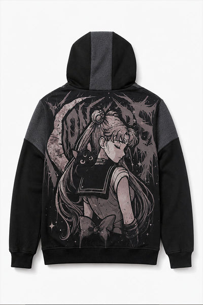 HOODIE SAILOR MOON BLACK