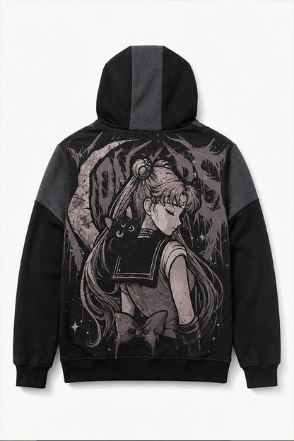 HOODIE SAILOR MOON BLACK