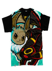 POLERA POKEMON: EEVEE+UMBREON